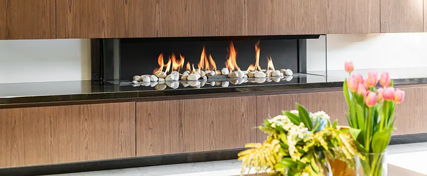 Double-height Fireplace Design Refurbishment in Derry, New Hampshire
